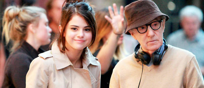 Woody Allen et Selena Gomez sur le tournage de A Rainy Day in New York.