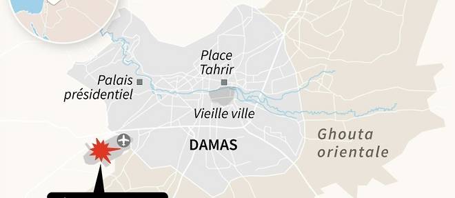 Deux morts dans des explosions sur une base militaire pres de Damas