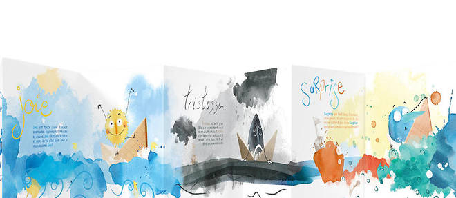  L'Océan des émotions, un livre à dérouler, de Fleurette et Pépin, aux éditions Margot  ©Fleurette et Pépin