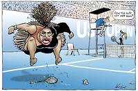 Un journal australien republie une caricature controvers&eacute;e de Serena Williams