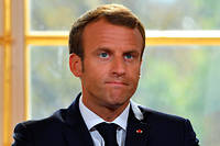  Emmanuel Macron, à la croisée des chemins après 15 mois d'exercice du pouvoir.  ©Christian Liewig/POOL/REA