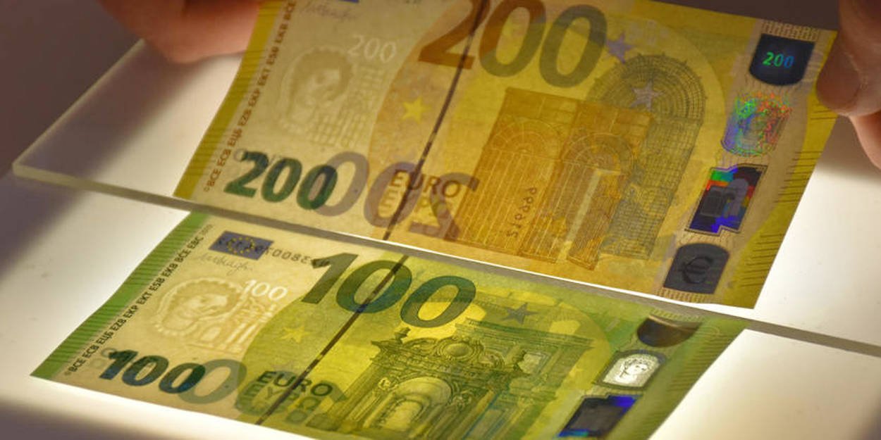 Les nouveaux billets de 100 et 200 euros mis en circulation ce