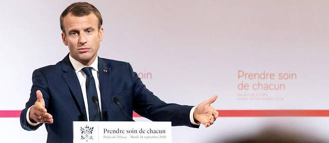 Le 18 septembre, veille de l'audition d'Alexandre Benalla au Senat, Emmanuel Macron presente son plan sante. 