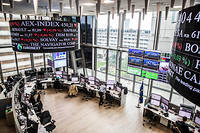  Euronext, la place financière européenne.  ©HAMILTON/REA