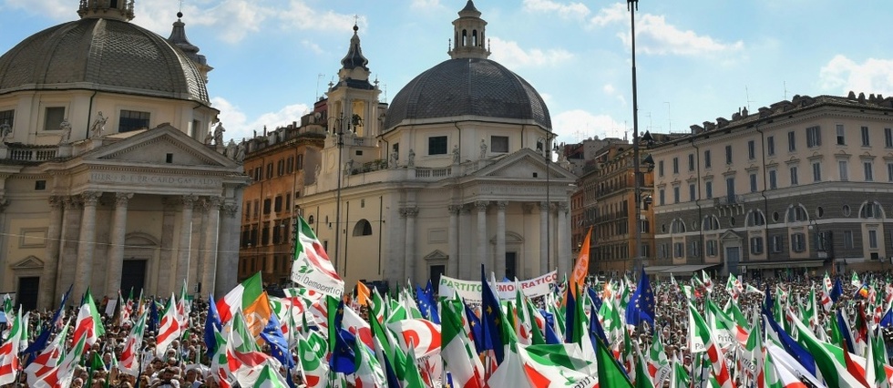 Italie: manifestation pour relancer une gauche en deroute