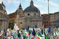 Italie: manifestation pour relancer une gauche en d&eacute;route