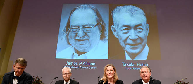 << Les laureats du prix Nobel cette annee ont etabli un tout nouveau principe pour soigner le cancer >>.
