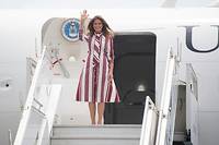 Melania Trump arrive au Ghana pour son premier voyage en Afrique