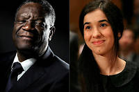Le prix Nobel de la paix d&eacute;cern&eacute; au Congolais Mukwege et &agrave; la Y&eacute;zidie Murad