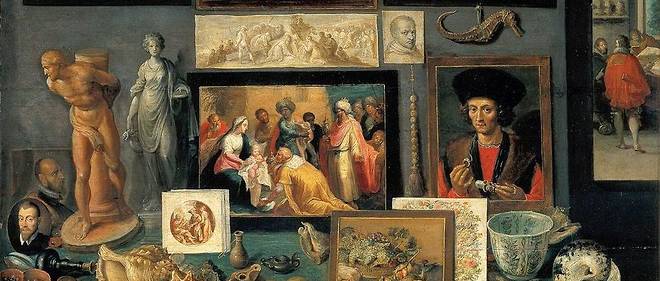 Cabinet d'art et de curiosites de Frans Francken le Jeune (1636).