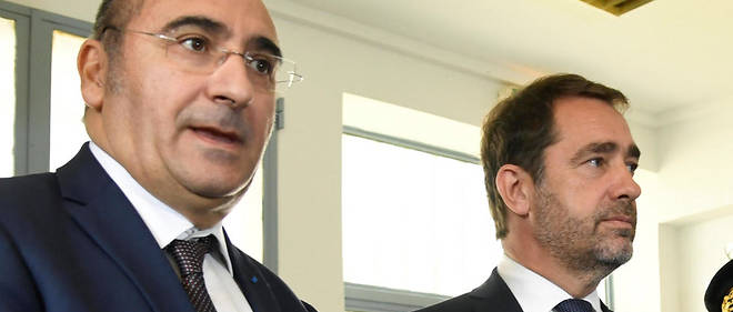 Christophe Castaner et son secretaire d'Etat Laurent Nunez.