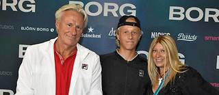  Leo Borg, le fils de Björn Borg, semble connaître la destinée de son père : il a remporté deux fois le championnat suédois de tennis des moins de 16 ans.   ©Claudio Bresciani