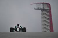GP des Etats-Unis: Hamilton le plus rapide sous la pluie aux essais libres 1