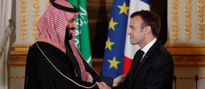 Le president francais Emmanuel Macron recevait au palais de l'Elysee le prince heritier saoudien Mohammed ben Salmane le 10 avril dernier. La France se montre relativement prudente dans ses critiques de la politique saoudienne. 
 