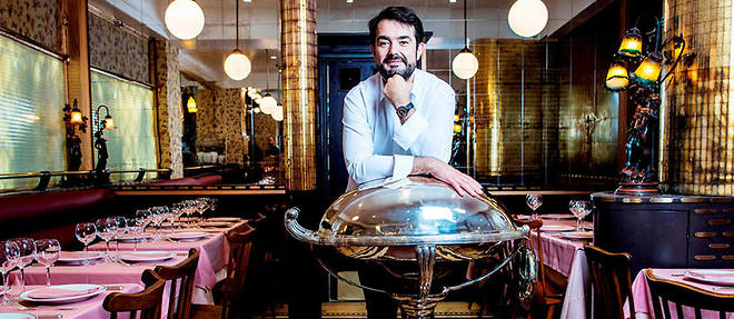 Jean-Francois Piege celebre la cuisine de grande tradition bourgeoise a La Poule au Pot a Paris.