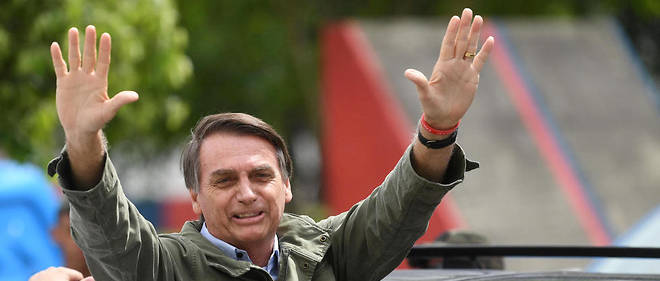 Jair Bolsonaro, le candidat de l'extreme droite, a ete elu dimanche president du Bresil. 