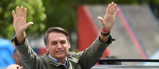 Jair Bolsonaro, le candidat de l'extreme droite, a ete elu dimanche president du Bresil. 