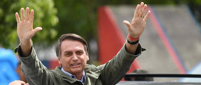 Jair Bolsonaro, nouveau president d'extreme droite elu au Bresil.