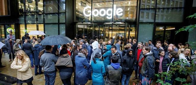 Harcelement sexuel: des milliers d'employes de Google manifestent a travers le monde