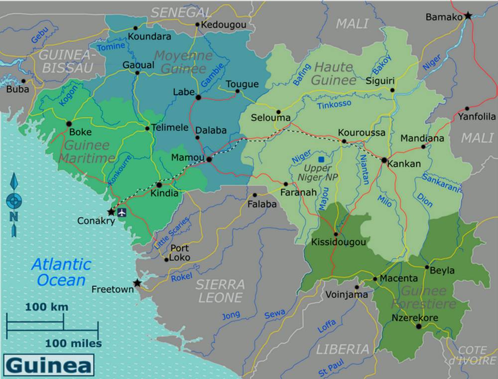 La ville de Dalaba est située en moyenne Guinée.   ©  Burmesedays/Wikimedia
