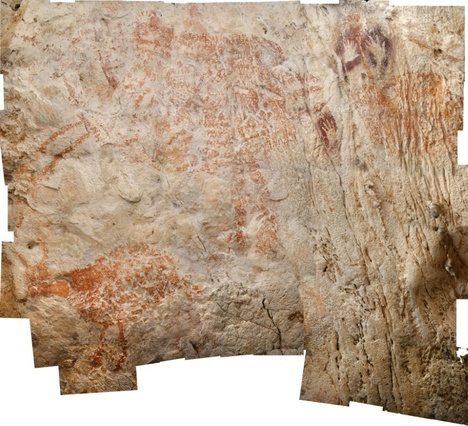 La plus ancienne peinture figurative connue a ete realisee en Asie