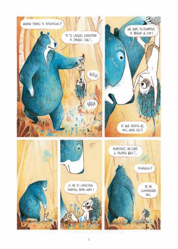 Elma, une vie d’ours, tome 1 – Le grand voyage, d’Inglid Chabert et Léa Mazé, aux Editions Dargaud ©  Dargaud