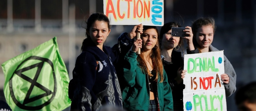 Manifestation a Londres contre l'"inaction" politique face au changement climatique