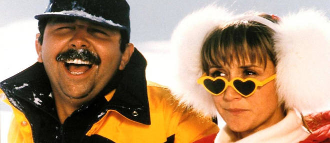 Gerard Jugnot et Marie-Anne Chazel, alias Bernard et Gigi dans Les Bronzes font du ski (1979).