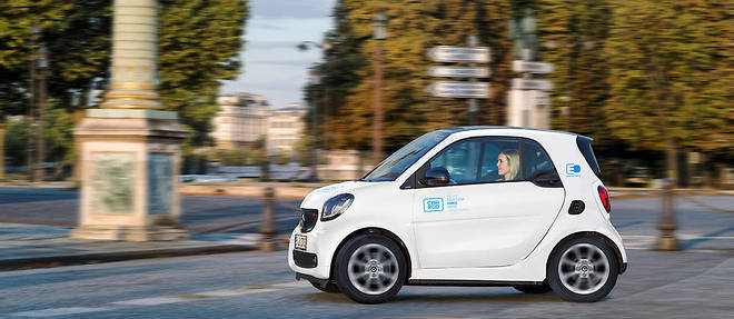Pas moins de 400 Smart fortwo electriques vont entrer en fonction a Paris en location avec car2go 