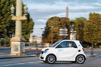  Pas moins de 400 Smart fortwo électriques vont entrer en fonction à Paris en location avec car2go   ©Daimler AG - Global Communication