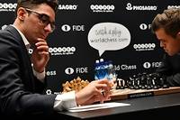 Echecs: Carlsen et Caruana joueront le titre mondial au tie-break