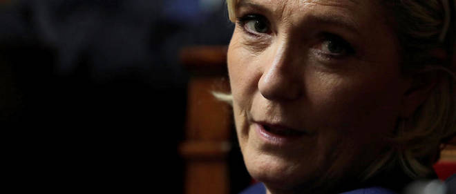 Marine Le Pen a l'Assemblee nationale.