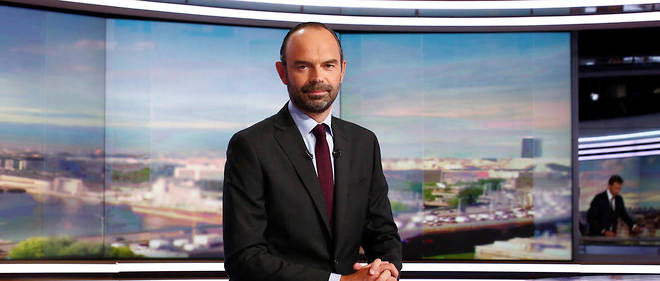 Edouard Philippe au 20 heures de TF1. Image d'archives.