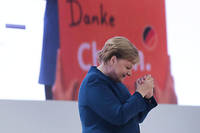 &laquo;&nbsp;Merci patronne&nbsp;&raquo;&nbsp;: la CDU rend hommage &agrave; Merkel