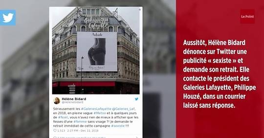 Vid o Paris la publicit d Aubade sur les Galeries Lafayette