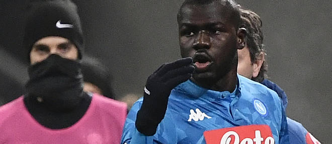 Kalidou Koulibaly le 26 decembre lors du match Inter Milan-Naples apres les incidents racistes.