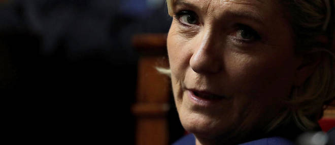Marine Le Pen a l'Assemblee nationale.