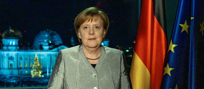 Angela Merkel s'adressant a la nation, le 31 decembre 2018.
