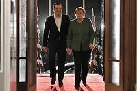 Mac&eacute;doine: la &quot;reconnaissance&quot; de Merkel &agrave; Tsipras dans un climat apais&eacute;