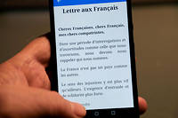  Le président de la République a lancé par une lettre aux Français le grand débat national.  ©LUDOVIC MARIN