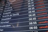 Allemagne: des centaines de vols annul&eacute;s mardi en raison d'une gr&egrave;ve