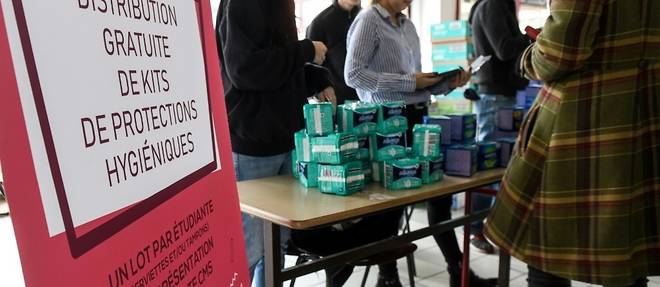 A l'universite de Lille, "serviettes, cups et tampons gratuits" contre la "precarite menstruelle"