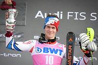  Le Français Clément Noël (21 ans) a remporté le slalom de Wengen, la première victoire de sa carrière dans une manche de Coupe du monde.   ©LIONEL BONAVENTURE