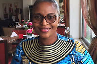 
La chef Niclette Sossouvi dans son restaurant Lady Adjigo a Cotonou.
