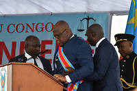 RD Congo&nbsp;: F&eacute;lix Tshisekedi, une journ&eacute;e d'investiture historique mais contest&eacute;e