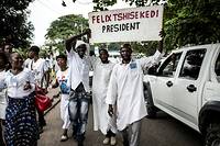 RDC: les pro-Tshisekedi c&eacute;l&egrave;brent la premi&egrave;re &quot;passation de pouvoir civilis&eacute;e&quot;