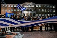 Nom de la Mac&eacute;doine : sur la place Syntagma, des Grecs d&eacute;termin&eacute;s &agrave; se battre jusqu'au bout