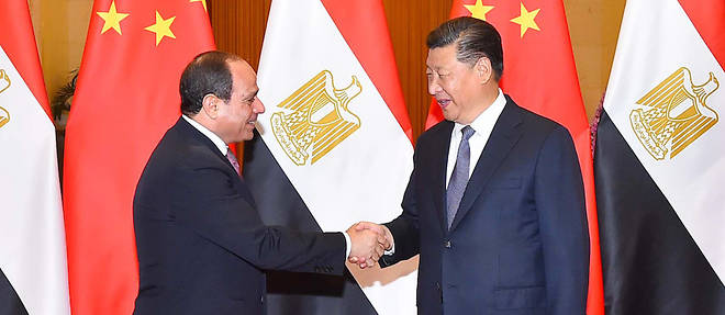 Xi Jinping et Abdel Fattah al-Sissi lors du Forum Chine-Afrique, a Pekin, le 3 septembre 2018.