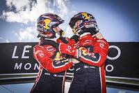  La joie de Sébastien Ogier et de son copilote Julien Ingrassia (Citroën) qui remportent pour la 6e fois de leur carrière le Monte-Carlo, premier rallye de la nouvelle saison de WRC. 
©Francois Flamand
