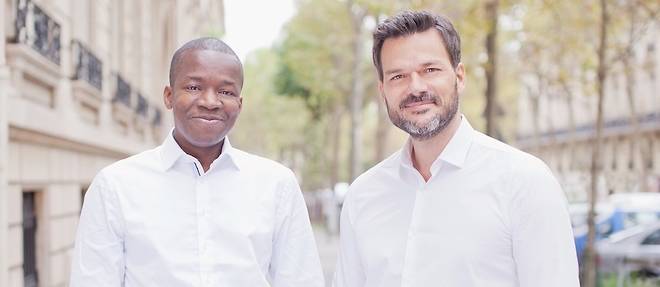 Tidjane Deme (France - Senegal) et Cyril Collon (France), general partners chez Partech Venture, le 10 janvier 2018, a Paris. 